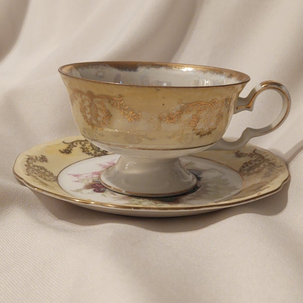 Royal Halsey matching teacup and saucer